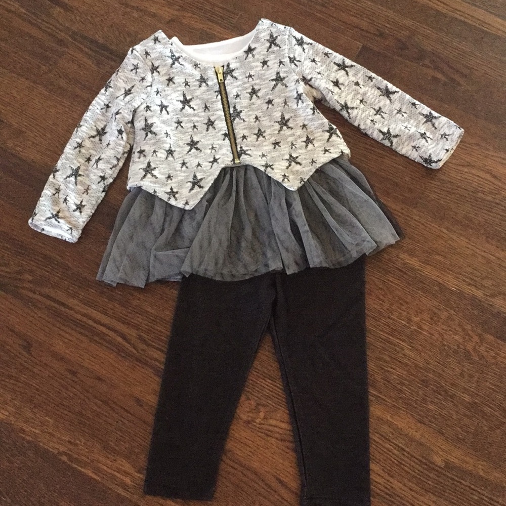 Pipa & Julie stars top and leggings girls 3T